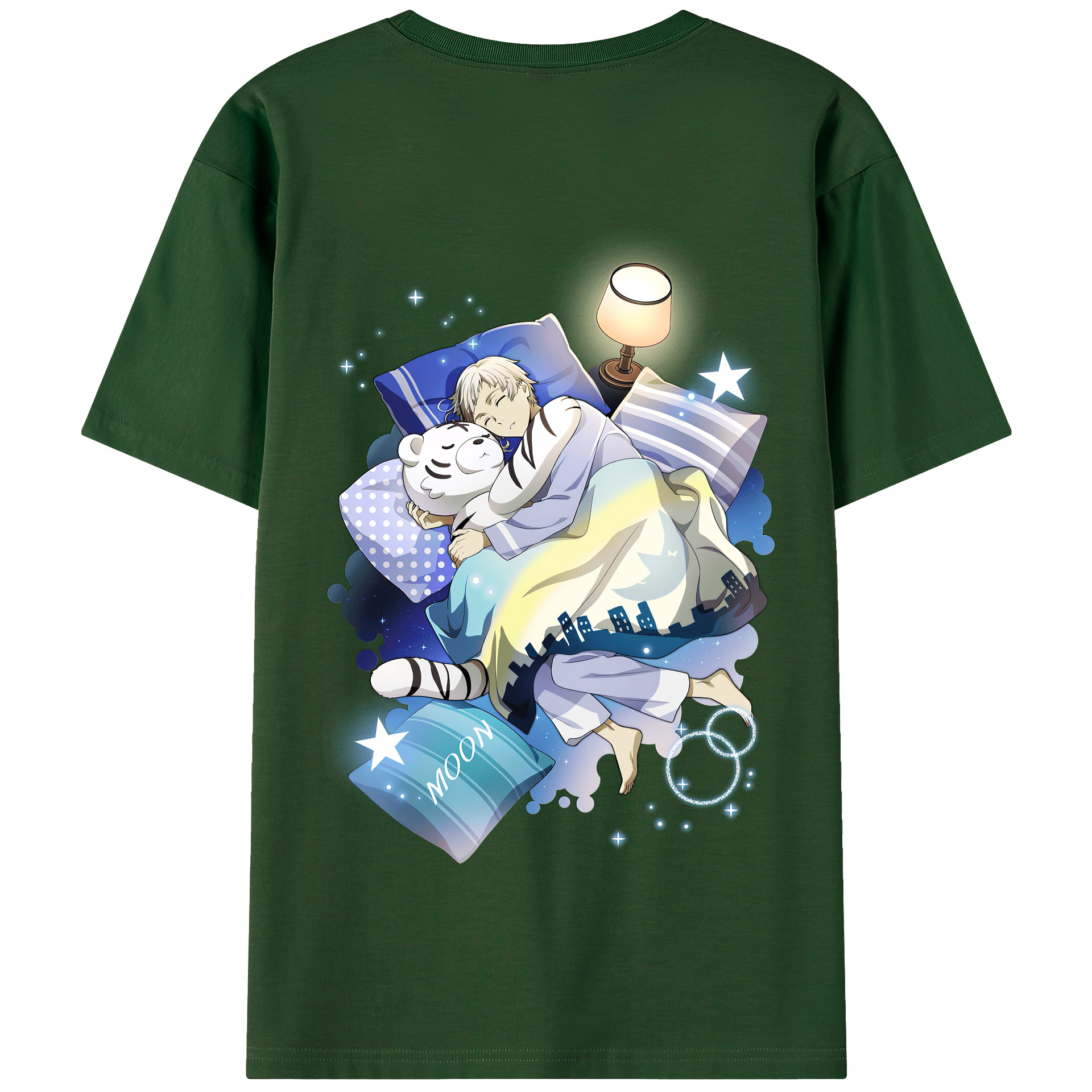 （画像用） 文豪ストレイドッグス Bungo Stray Dogs 綿100％半袖Tシャツ（背面プリント）